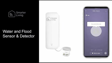 Smart WiFi Water Sensor & Flood Detector