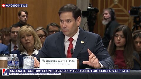 Marco Rubio | Donald Trump's pick for Secretary of State faces Senate Confirmation (Jan 15, 2025)