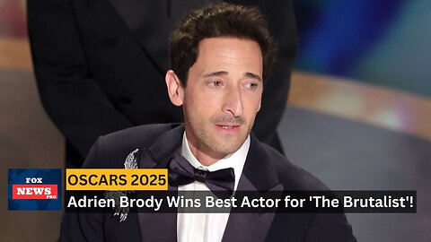 Adrien Brody Wins Best Actor at Oscars 2025 for 'The Brutalist'!