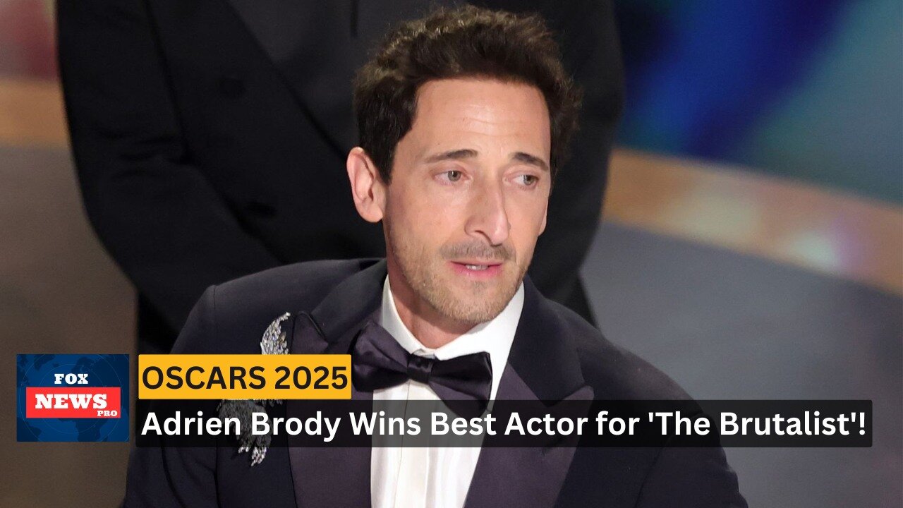 Adrien Brody Wins Best Actor at Oscars 2025 for 'The Brutalist'!