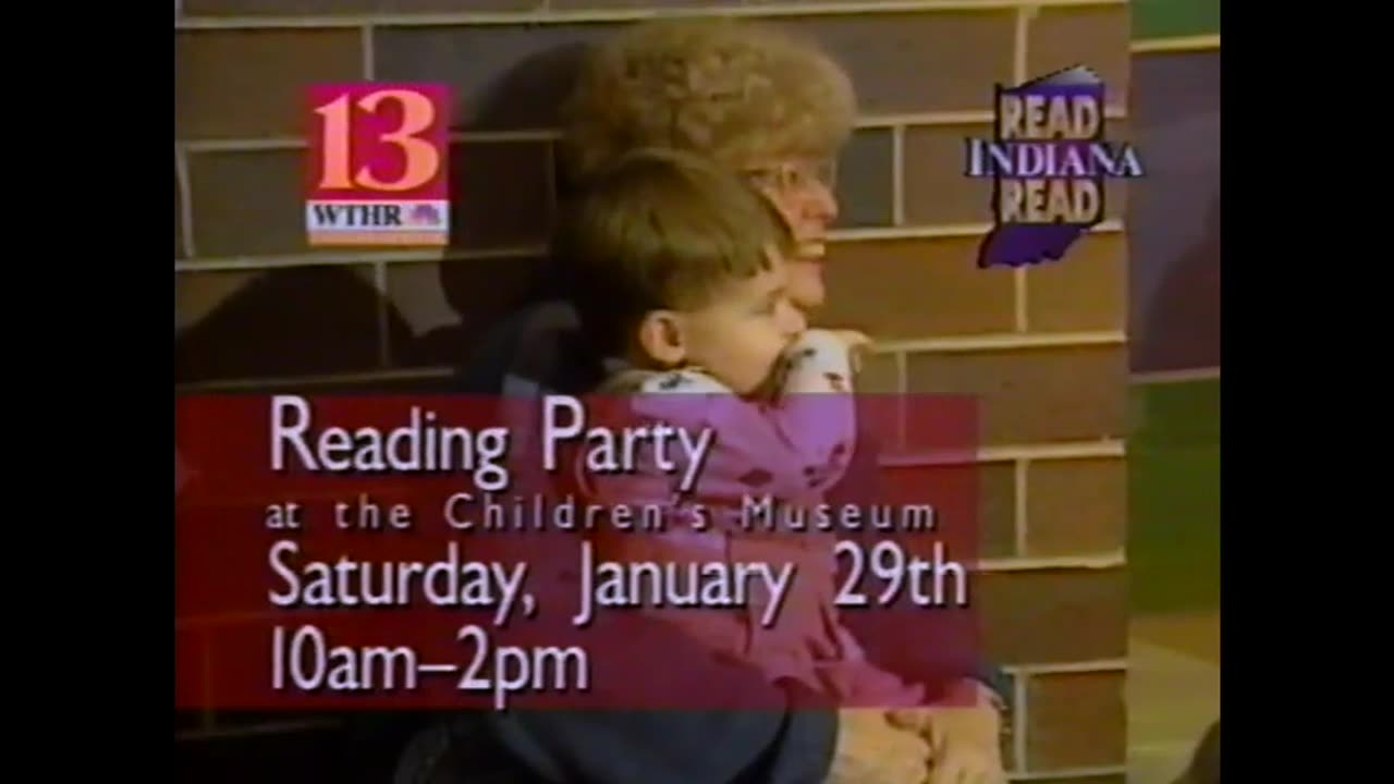 January 27, 2000 - WTHR Promos for 'In the Child's Best Interest' & Reading Party