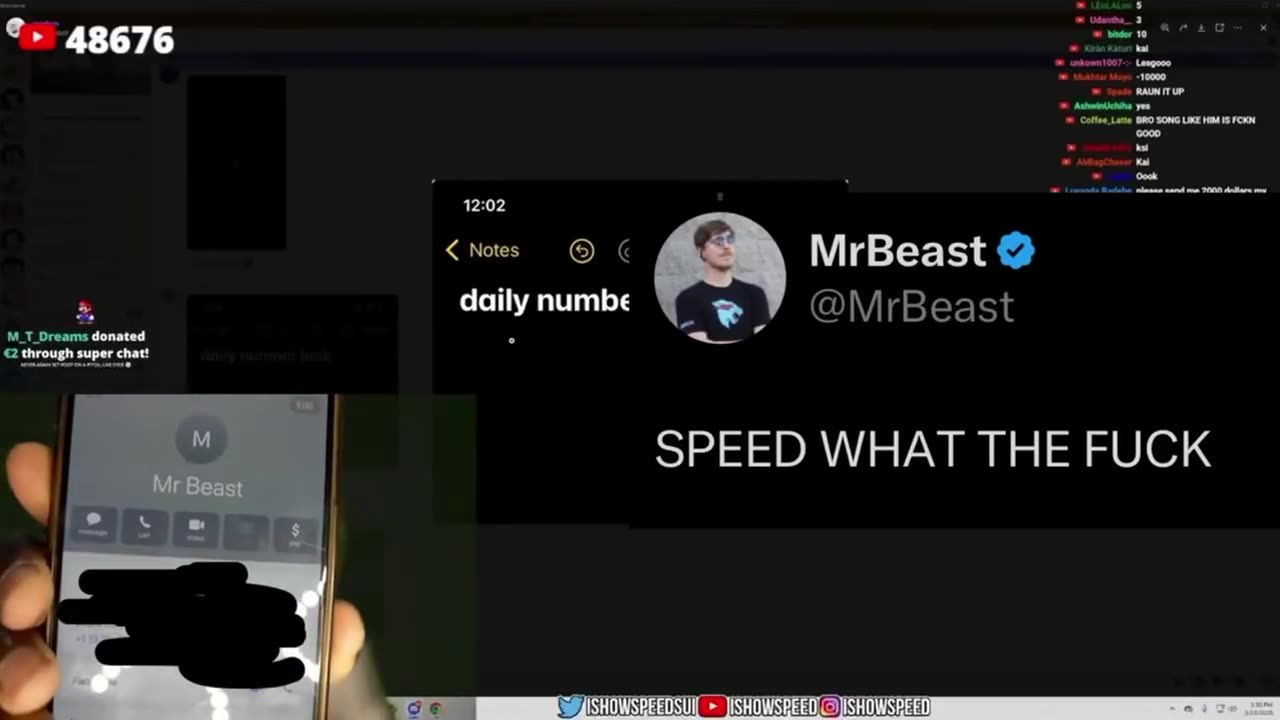 MrBeast Phone LEAKED by IShowSpeed.