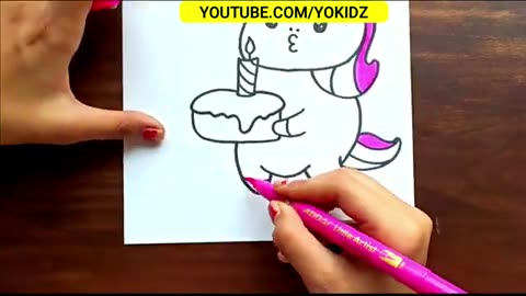 UNICORN DRAWING EASY STEP BY STEP