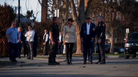 President Donald Trump Vows To Fix California During His Visit To LA After The Wildfires