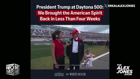 "The Spirit Is Back!" While Speaking To Roaring Applause At The Daytona 500, 47 Announced