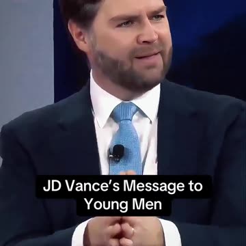 Vice President Vance Has a Message for Young Men and Women