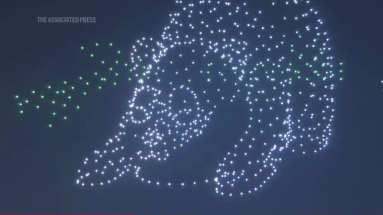 Hong Kong holds first panda themed drone show