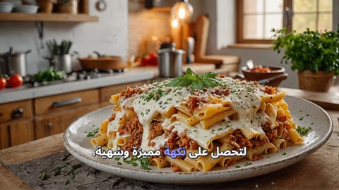 طريقة تحضير المعكرونة بالبشاميل