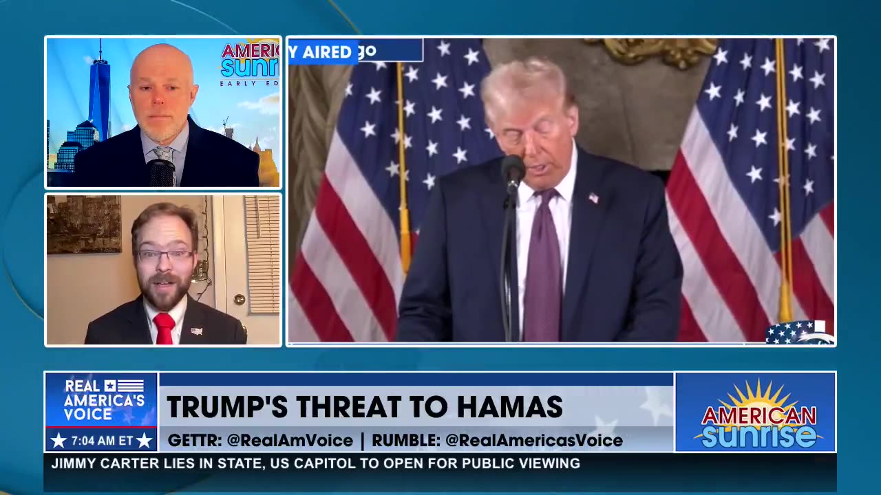 TRUMP'S THREAT TO HAMAS