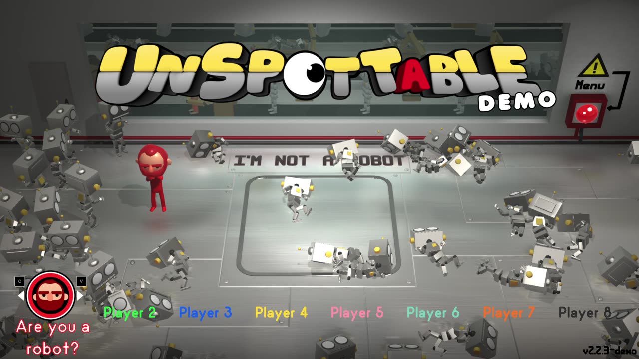 Unspottable - gameplay Unity Ragdoll Party Multiplayer Beat em up Online