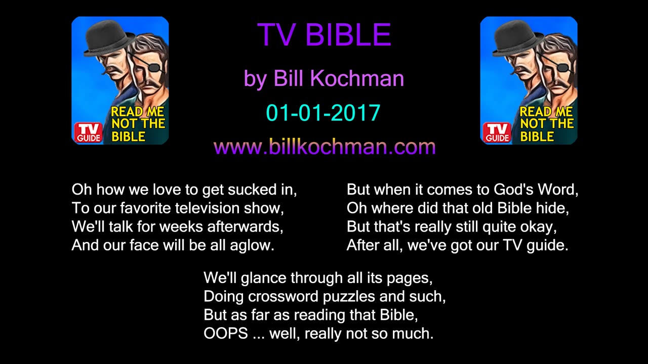 TV BIBLE -- an original song by Bill Kochman.