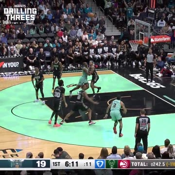 MOOSE ➡️ DOT! 🎯 #Hornets #NBA