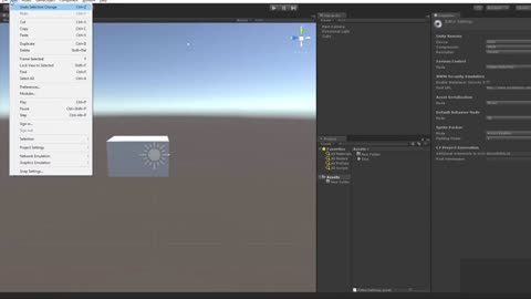 2. Unity project: Learning Edit Window and Shortcut Keys