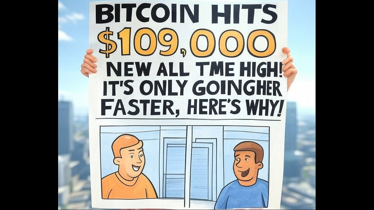 "BITCOIN HIT'S $109,000 NEW ALL TIME HIGH!! IT'S ONLY GOING HIGHER FASTER, HERE'S WHY!"