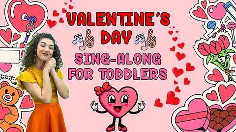 Valentine's Day Song ♥️ Toddler Sing-Along with Miss Sunshine 🥰 SunBeam Buddies Music