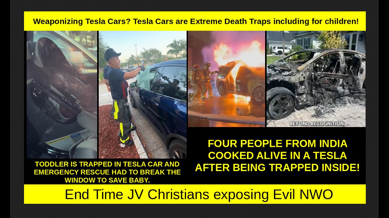 Weaponizing Tesla Cars? Tesla Cars are Extreme Death Traps including for children!