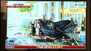 🚨 BREAKING: Las Vegas Police release new video of the exploded Cybertruck outside of the Trump Hotel