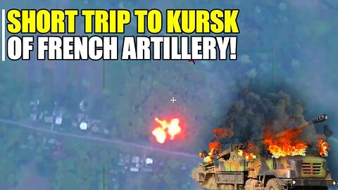 WATCH! French Caesar artillery is already burning in Kursk