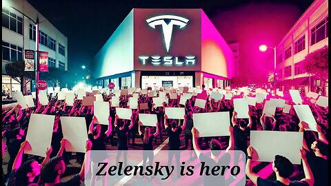 "Massive Protest Erupts at Tesla Showroom – Shocking Signs & Chants!"