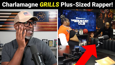 Charlamagne GRILLS Super Sized Rapper Dank Demoss Over WEIGHT!