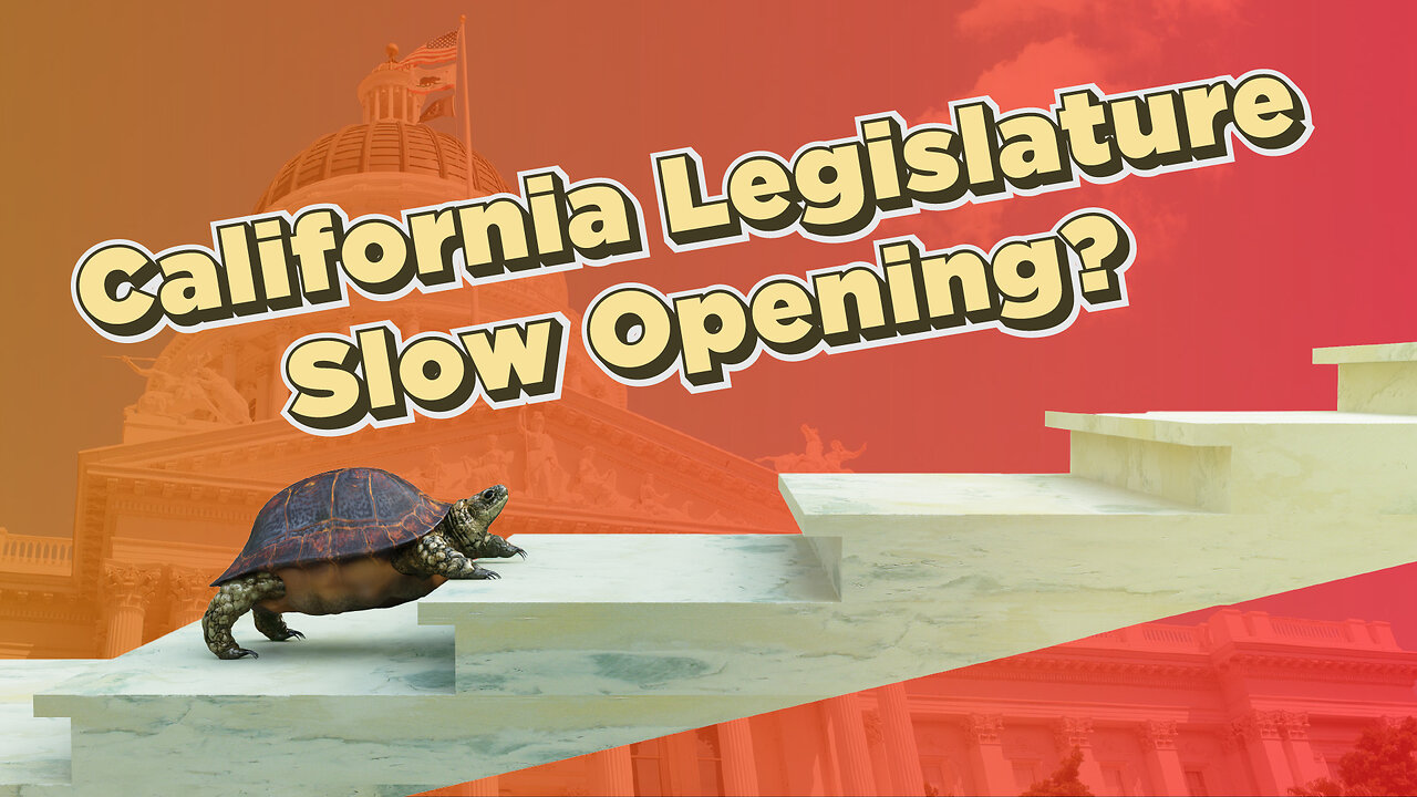 California LEGISLATURE is Moving at a Snail's Pace! Is this GOOD?