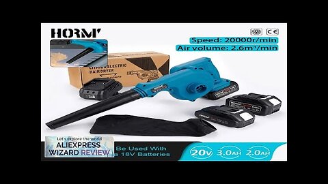 Hormy 2 In 1 Air Blower Vacuum Cleaner Leaf Snows Dust Collector Review