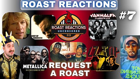 Metallica, The Weeknd, Bon Jovi, ZZ Top, Van Halen, Tupac Biggie & More - Roast Reactions #7 LIVE