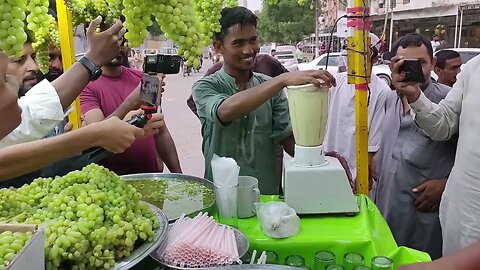 Must-Try Grape Milkshake: A Pakistani Street Food Gem