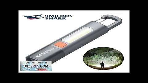 SMILING SHARK Outdoor Flashlight Strong Light Variable Focus with Floodlight Side Lights Review