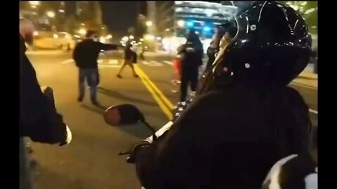 Protester Gets Knocked Tf Out!