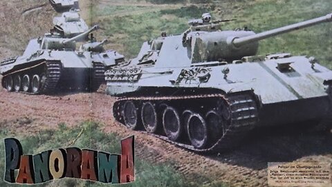 PANTHER tank crew training footage + COLOR German Newsreel 1944