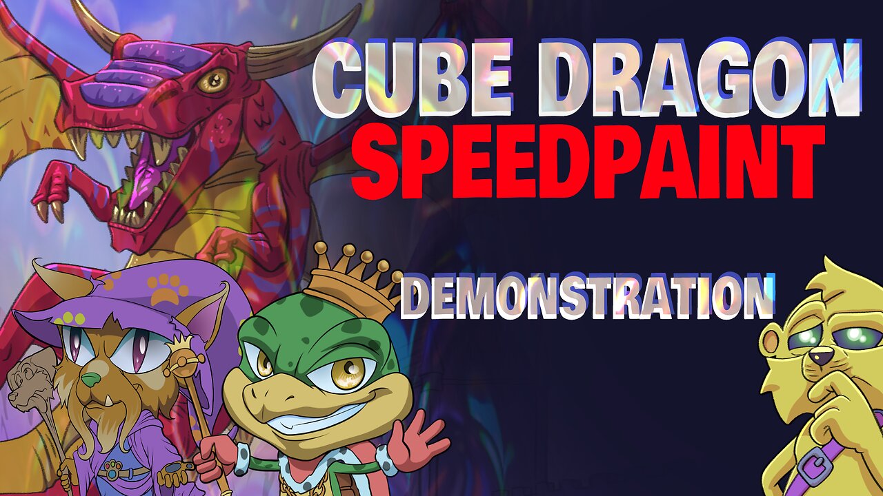 DOODLE BEAR-Dragon Speed Paint Process