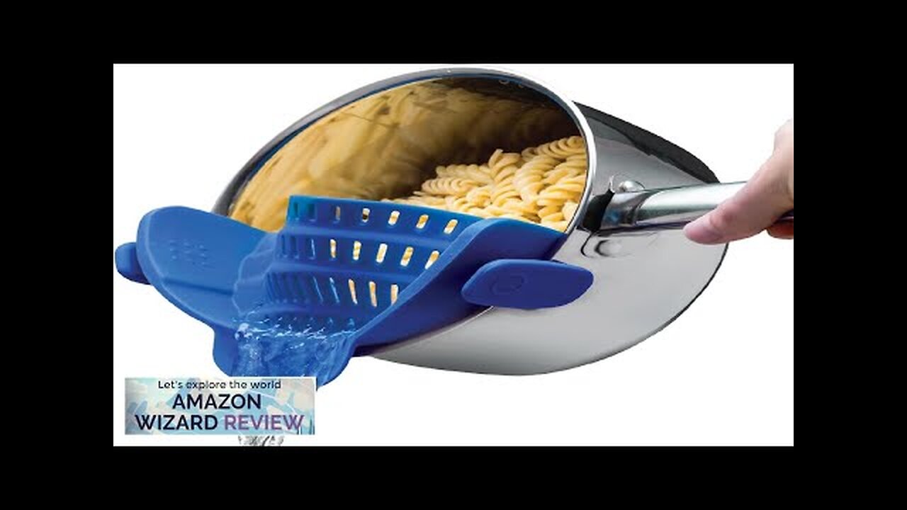 Kitchen Gizmo Snap N' Strain Silicone Clip-On Colander Heat Resistant Drainer Review