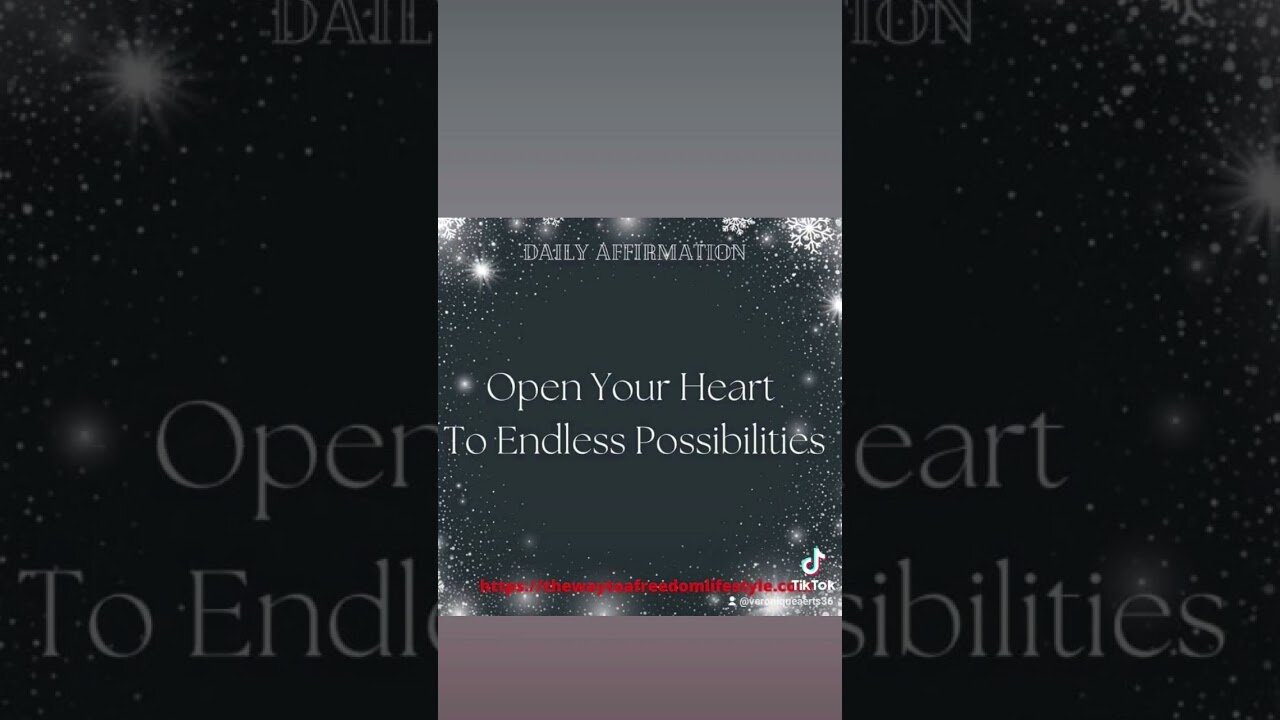 Open Your Heart to the Possibilities