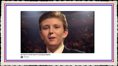 My Prayer For The 20th (Barron Trump Singing Imagined)