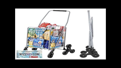 Stair Climbing Cart Foldable Shopping Cart 45L with Stair Climbing Wheels Review