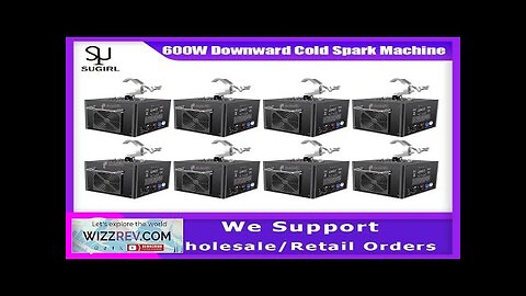 No Tax 8Pcs Electronic 600W Cold Spark Machine Professional Equipment With Remote Review