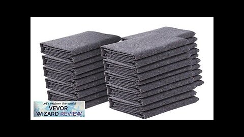 VEVOR Moving Blankets 72" x 54" 21 lbs/dz Weight 12 Packs Professional Review