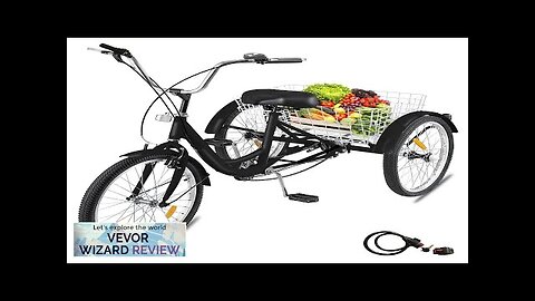 VEVOR Adult Tricycle Single Speed 7 Speed Three Wheel Bike Cruise Bike Review