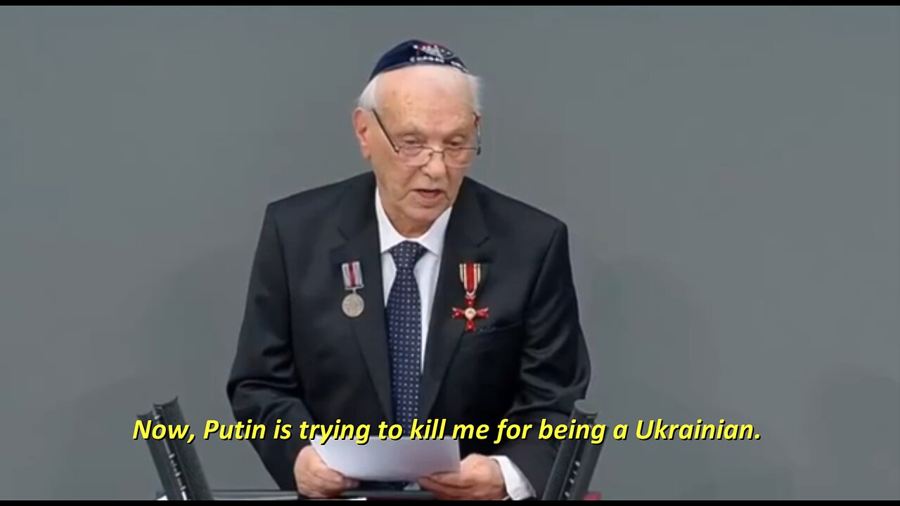 German Bundestag: An 89-year old Ukrainian Chabad-Jew from Odessa compared Putin to Hitler