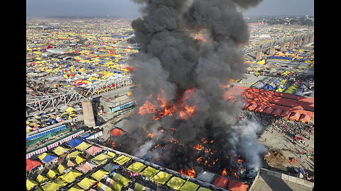 Fire tears through tents at massive Hindu festival in India