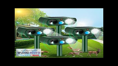 Upgraded Ultrasonic Animal Repeller Outdoor4 Pack Solar Animal Repeller with Motion Sensor Review