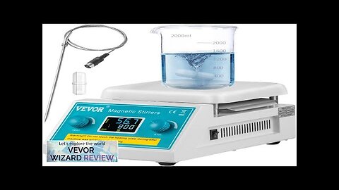 VEVOR Magnetic Stirrer Hot Plate 2000ml Stirring Capacity Max 572°F Heating Hotplate Review