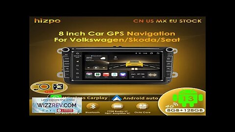 Hizpo 8" 2 Din Android Auto Car Radio GPS 4G WiFi Carplay Review