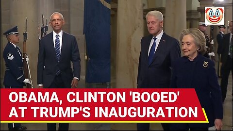 Deep State Clown Posse Mike Pence, Clintons and Obama Booed As They Arrive For The Inauguration