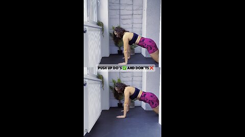 Correct form for push up