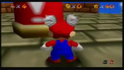 Super Mario 64 - Getting the Wing Cap