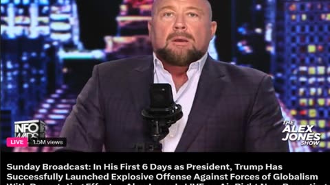 Alex Jones On A TEAR Week 1 Trump Administration Globalist Takeout Rant