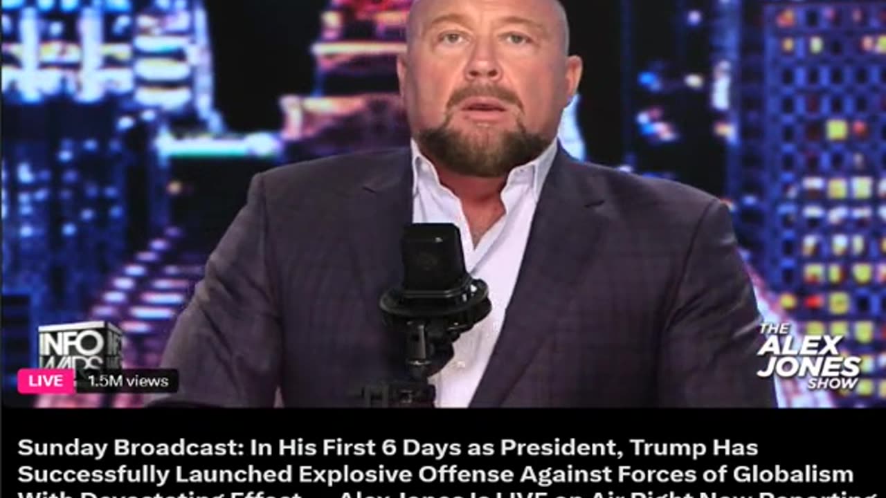 Alex Jones On A TEAR Week 1 Trump Administration Globalist Takeout Rant