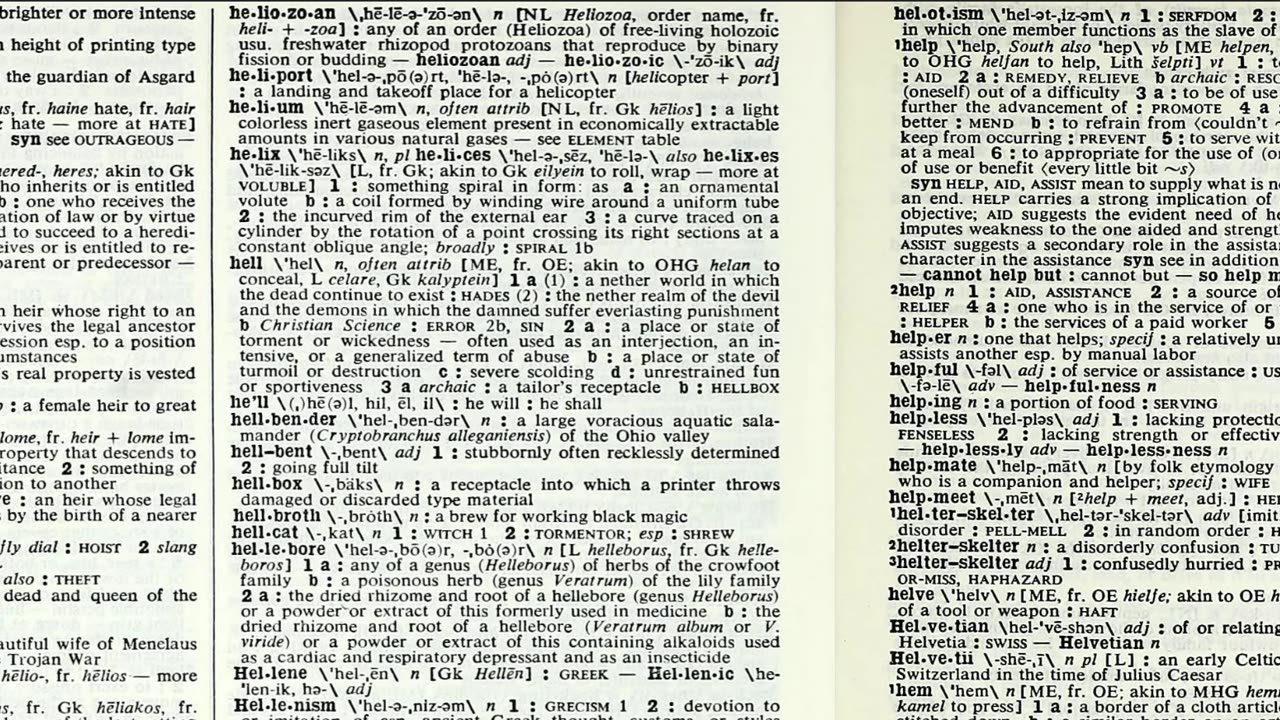 The etymological breakdown of the word hell